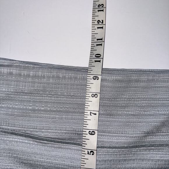 Athleta Womens Small Full Length Leggings Silver Textured Compression Yoga Gym - Picture 6 of 7